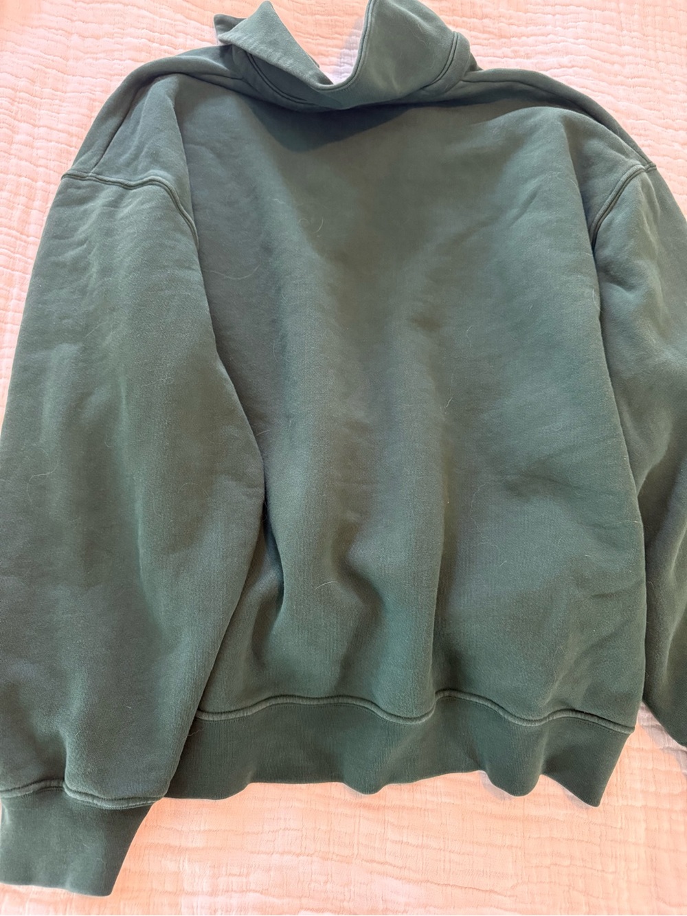 SET Active Deep Green Collar Pullover Sweatshirt GUC 1308 - Picture 9 of 10